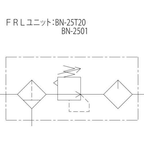 日本精器 FRLユニット15Aモジュラー接続タイプ BN25T6-15の通販｜現場市場