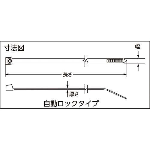 パンドウイット ポリプロピレン結束バンド (1000本入) PLT1M-M109の