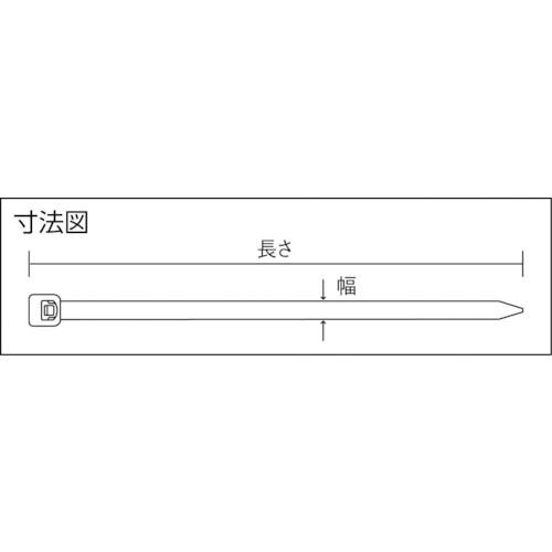 電気配線用具 パンドウイット ナイロン結束バンド 茶 幅3.6mm 長さ