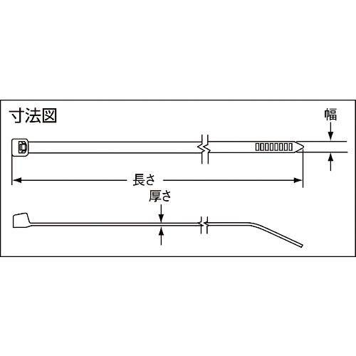 パンドウイット 耐候性ポリプロピレン結束バンド (1000本入) PLT2S