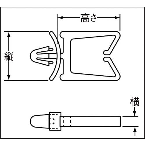 パンドウイット 押し込み型固定具 ワイヤーサドル (100個入) VWS50100