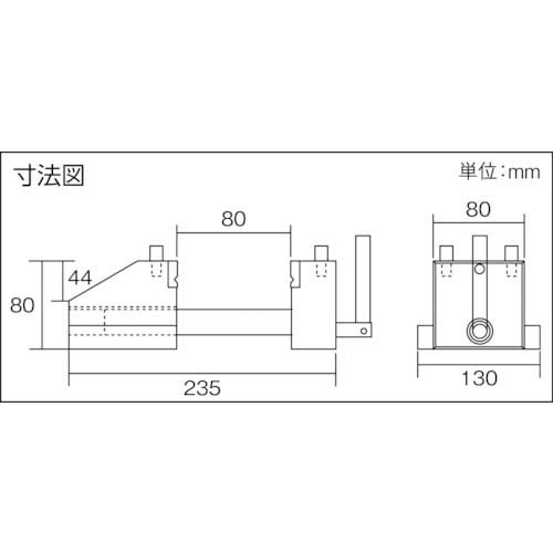 TRUSCO マルチバイス(卓上型) 80mm TMBT-80の通販｜現場市場