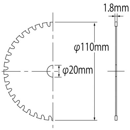 エビ チップソー ステンカット 110mm FST110の通販｜現場市場