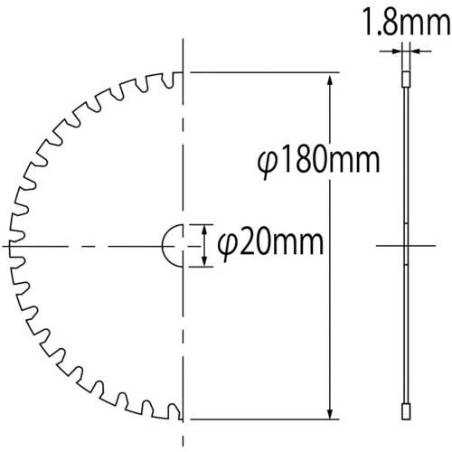 エビ チップソー ステンカット 180mm FST180の通販｜現場市場