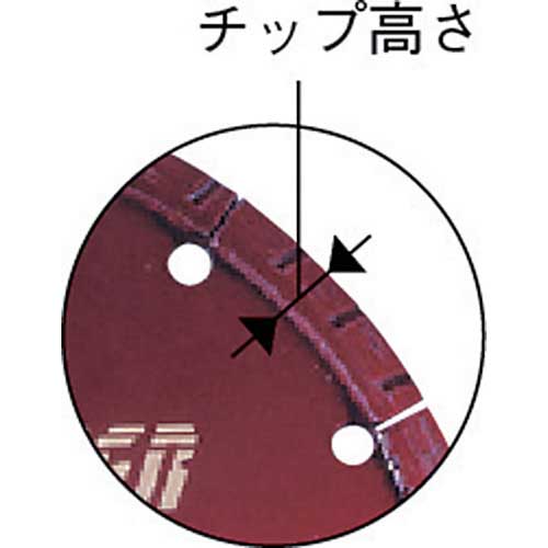 エビ ダイヤモンドカッター ウェーブレーザー(乾式) 304mm穴径30.5mm