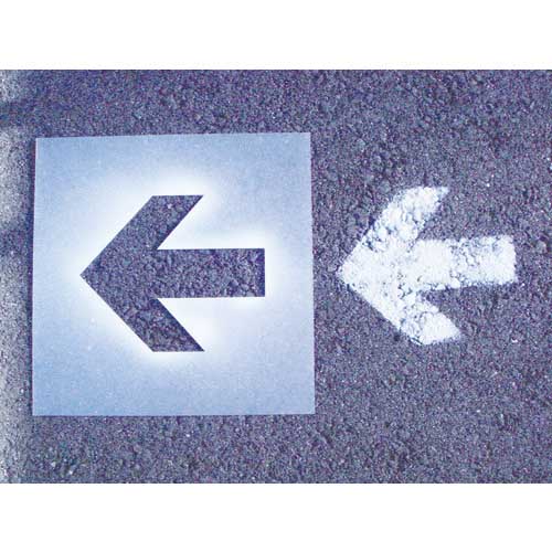 IM ステンシル 矢印(大) 文字サイズ225×270mm AST-10