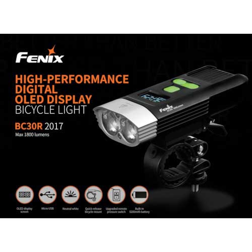 FENIX LEDバイクライト BC30R 2017 明るさ1800lm BC30R2017の通販