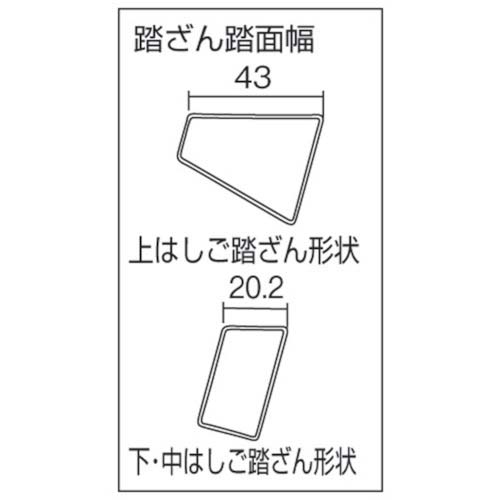 ピカ 3連はしご コンパクト3 LNT型 7m LNT-70Aの通販｜現場市場