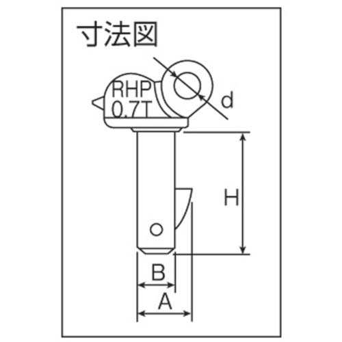 桜瑪瑙 日本クランプ 穴つり専用クランプ ▽273-0359 RHP-700 1個
