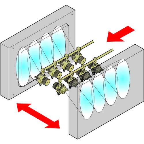 アネスト岩田 液体塗布用自動スプレーガン(小形) ノズル口径2.0mm パターン開き400mm TOF-6B-20