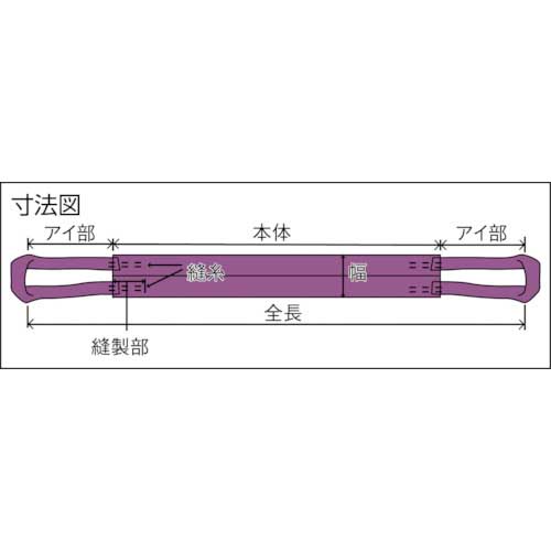 TRUSCO ワイドソフトスリング 105mmX4.5m TWS2-45の通販｜現場市場