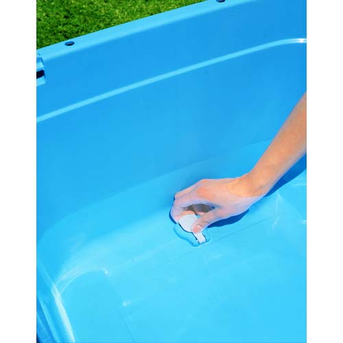 TONBO 角型タライジャンボ 水抜栓付 ブルー 80L 836