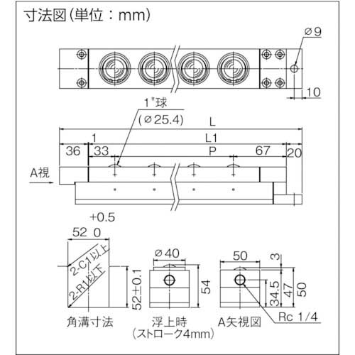 FREEBEAR エアー浮上式フリーベアユニット AFU-5050W-11の通販｜現場市場