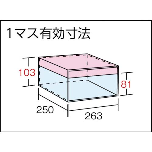 ＴＲＵＳＣＯ スチール製区分棚 ＫＢ型 コボレ止め付 Ｗ８７５