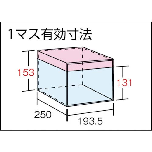 TRUSCO スチール製区分棚 KB型 コボレ止め付 W875×D250×H1800 4列10段