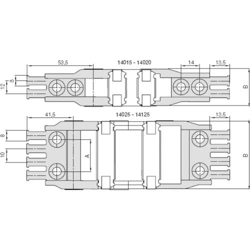 igus エナジーチェーン ケーブル保護管 10リンク 1500.050.075.0-10L