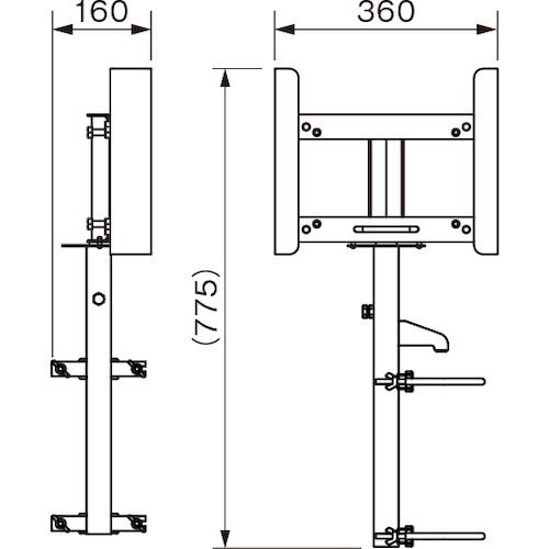 123 ブロー枠用サインホルダー SBH-1N-B