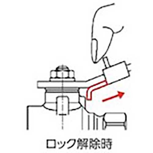 TRUSCO ロック機構付きボールバルブ(400型・青銅)2 BAV-LSF50Aの通販