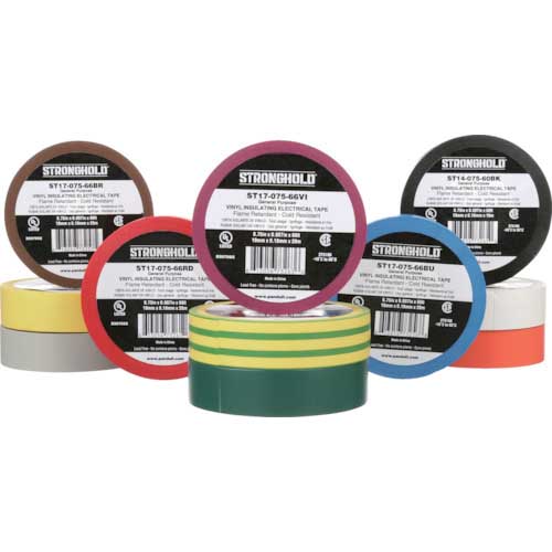 ストロングホールド StrongHoldビニールテープ 一般用途用 グレー 幅19.1mm 長さ20m ST17-075-66GY