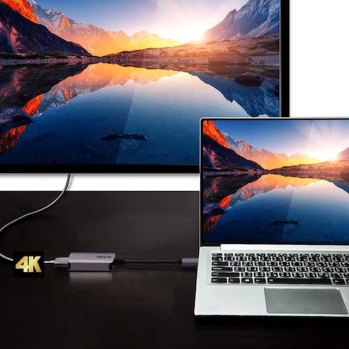 ATEN ビデオ変換器 USB Type-C to HDMI/4K対応 UC3008A1