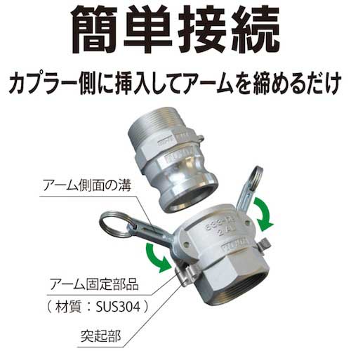 トヨックス カムロック カプラー メネジ ブロンズ 633-DB 4インチ BR 633-DB-4-BR