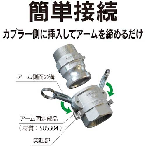 トヨックス カムロック アダプター ダストプラグ ブロンズ ６３４－Ａ