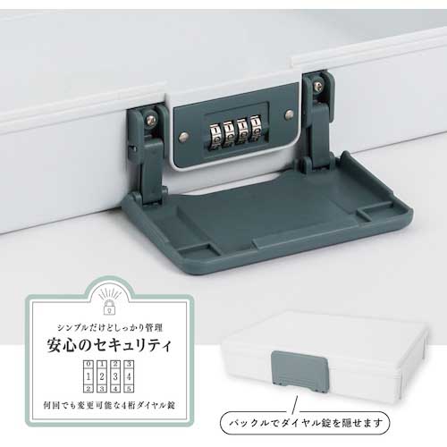 カール 保管ボックス ホワイト A4サイズ収納 HBP-200-W