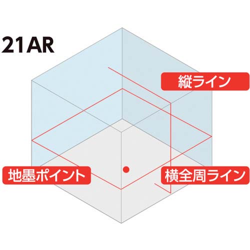 シンワ レーザーロボ LEXIA 21ARレッド 受光器・三脚セット 70912