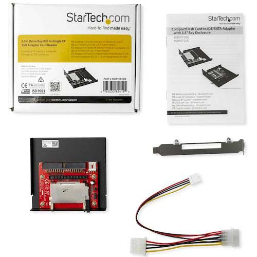 StarTech CFカード - IDE変換アダプター/3.5インチベイ内蔵型/コンパクトフラッシュ カードリーダー/HDDコンバーター 35BAYCF2IDE