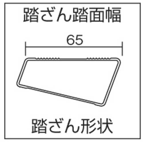 ピカ 専用脚立BM型 天板幅広タイプ 天板高さ1.2m BM-A120の通販｜現場市場