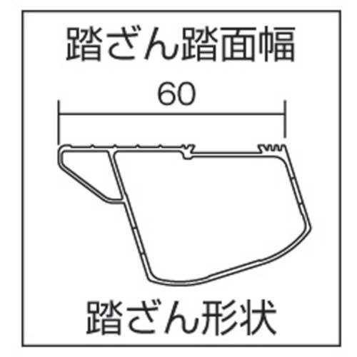 ナカオ 専用脚立 天板高さ1.5m NAZ-150の通販｜現場市場