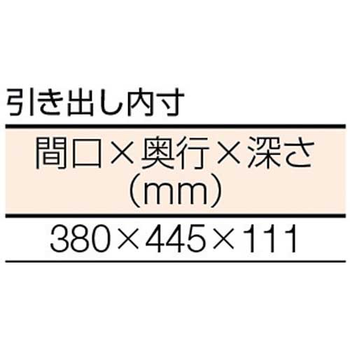 TRUSCO HW型作業台 1800X750XH740 2列引出付 緑 HW-1800FL2の通販