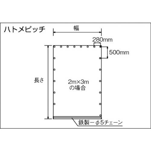 TRUSCO 防炎糸入りクリアシート 2000X4000 TCI-0204の通販｜現場市場