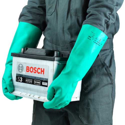 Ansell 耐油・耐薬品ニトリル厚手手袋 アルファテック ソルベックス 37-165 Lサイズ 37-165-9