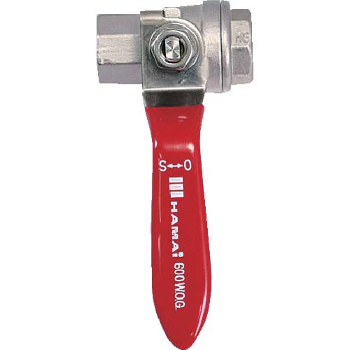 HAMAI ステンレス製禁油処理ボールバルブ(フルボア) 呼び径A15 TSS-30-15RC