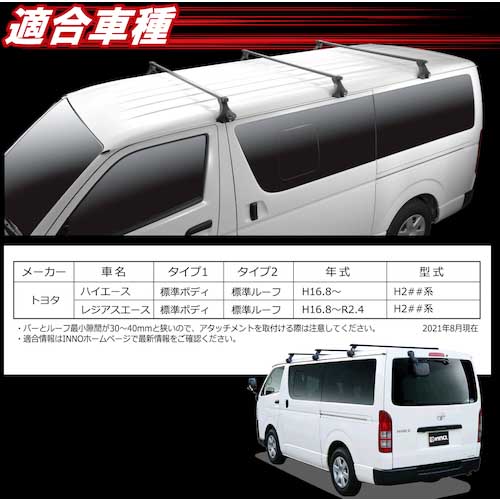 Carmate 業務用ルーフキャリア ハイエース用 BU200