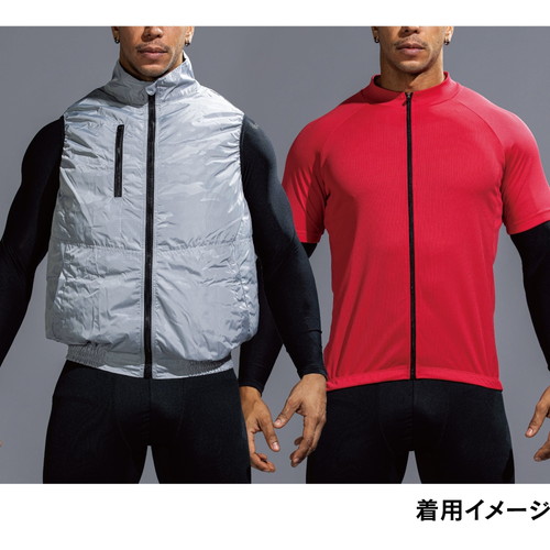 おたふく手袋 BT冷感3Dファーストレイヤー UVカットスリーブ クルーネックシャツ ブラック LL JW-715-BK-LL