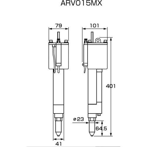 エビ エアーリベッター吸引排出装置付 ARV015MXの通販｜現場市場