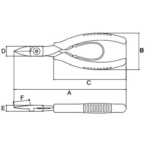 スリーピークス スリムプラスチックニッパ(バネ付) 165mm SPN-165Sの通販｜現場市場