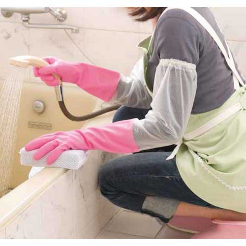 SHOWA 腕カバー付手袋厚手 No140 バイオレット Lサイズ NO140-L