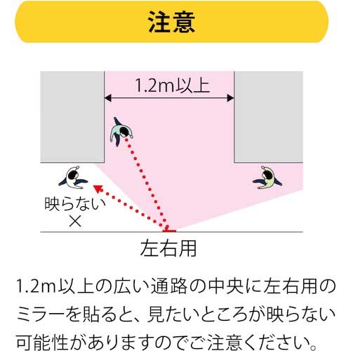 コミー FFミラー通路＜左右用＞ 460×330 FT46Mの通販｜現場市場