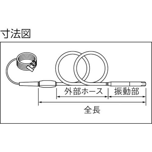 EXEN インナーバイブレータ フィンヘッド 40φ 6m HBM40VF-6Mの通販｜現場市場