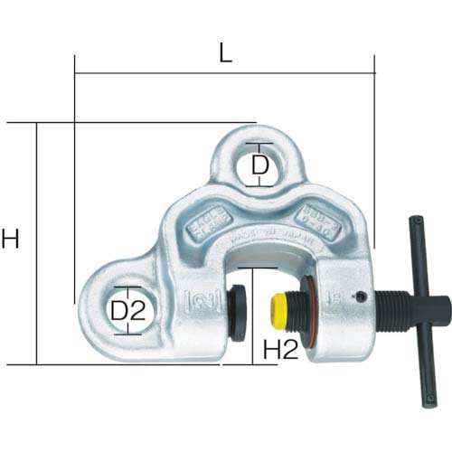 イーグル ネジ式全方向クランプ SBB-1t(1-40) SBB1140-