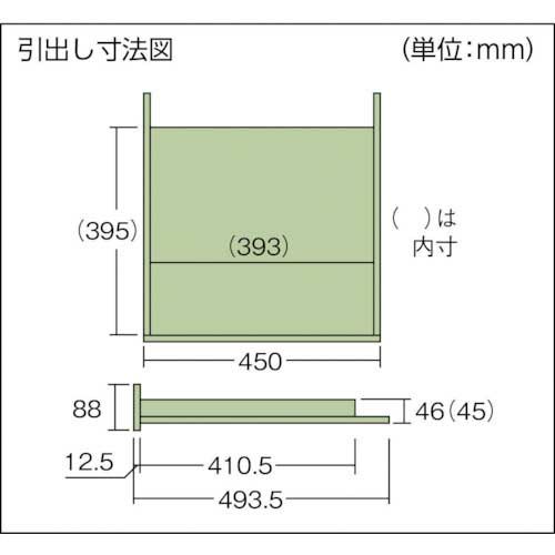 TRUSCO HAEWP型立作業台 1800X900XH885 薄型1段引出付 HAEWP-1890UDK1