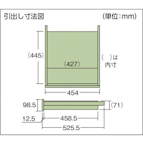 TRUSCO HAEWS型立作業台 1800X750XH885 2段引出付 HAEWS-1875F2の通販