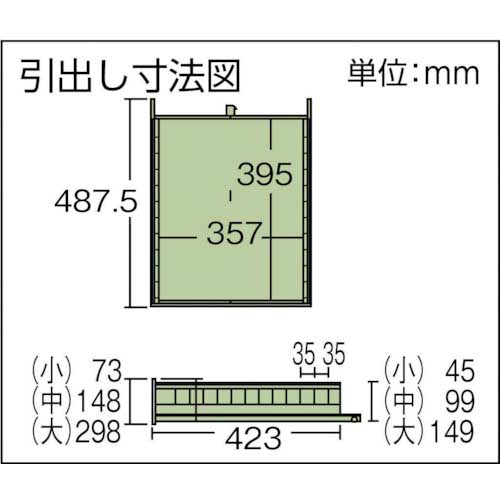 TRUSCO 作業台用サイドキャビネット ダップ天板付 500X750 ホワイト色