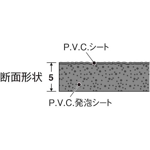 テラモト トリプルシート 灰 9mm 1X10m MR-154-210-6(4625447) JAN