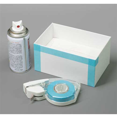 ニチバン テープカッター プッシュカット 詰替え用マスキングテープ 青色 MT-15PS