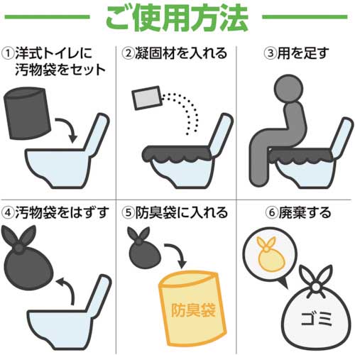 アーテック トイレストック(非常用トイレ)防臭袋付100回用 52245