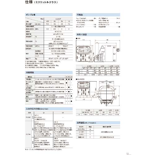 タクミナ スムーズフローポンプ Qシリーズ Q-100-VF-L-S